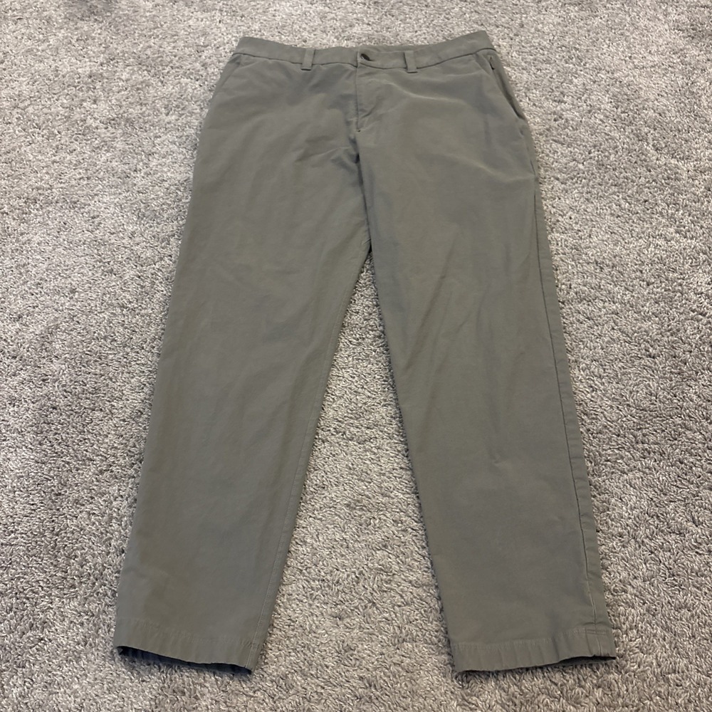 Lululemon ABC Slim-Fit Trouser Men's 32x28 Gray Versa Twill Casual LM5B67S Rare